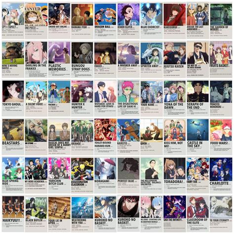 Kitty Cat Anime Posters Aesthetic Wall Collage Kit | 60 Unique Poster ...