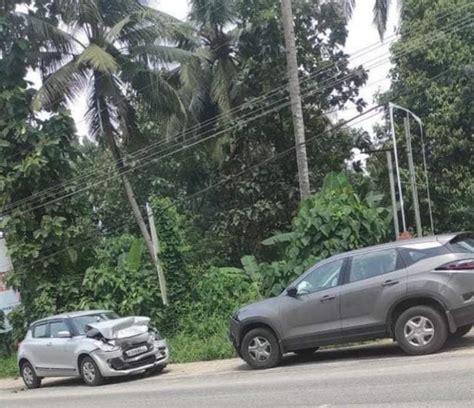 Tata Harrier Has A Head-On Collision With Maruti Swift – See The Impact ...