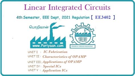 Linear Integrated Circuits - EE3402 Lic Operational Amplifiers 4th ...