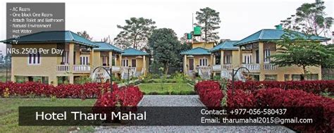 THARU MAHAL (Sauraha) - Cottage Reviews, Photos, Rate Comparison ...