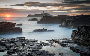 Wallpaper rocks, sea, grass, landscape, nature hd, picture, image