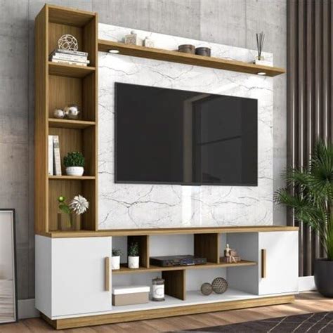 Nishal Furniture Wooden Plywood TV Entertainment Wall Mount with Set ...