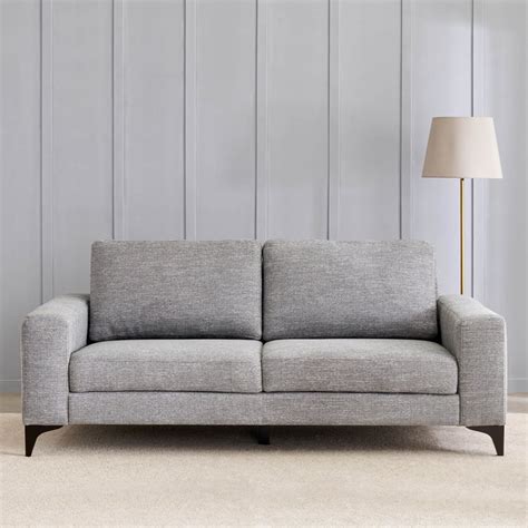 Buy Quebec NXT Fabric 3-Seater Sofa - Grey from Home Centre at just INR ...