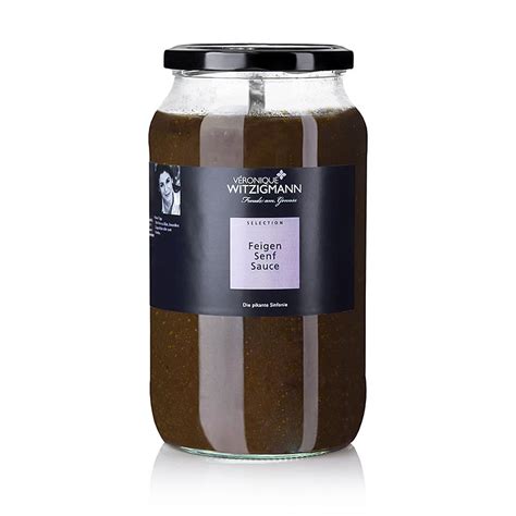 Feigen-Senf Sauce Veronique Witzigmann, 225 ml, Glas | GOURMET VERSAND ...