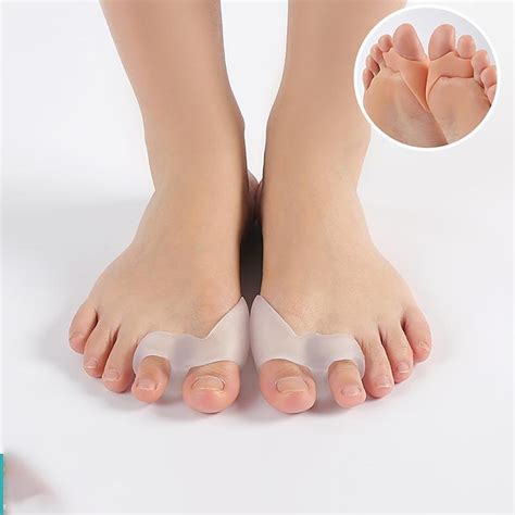 Separadores de dedos de silicona para aliviar los juanetes, alinear los ...