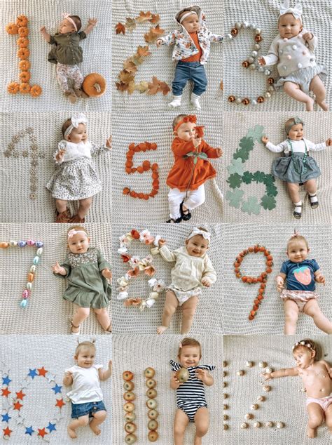 monthly photos | Baby milestone photos, Monthly baby photos, Monthly ...
