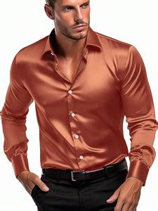 SOLSTICE Men Solid Formal Orange Shirt - Buy SOLSTICE Men Solid Formal ...