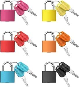Bluedeal Suitcase Locks with Keys, Small Luggage Padlocks Metal ...