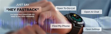 Fastrack VOX Pro Smart Watch with Offline Voice Commands,to-Do List ...