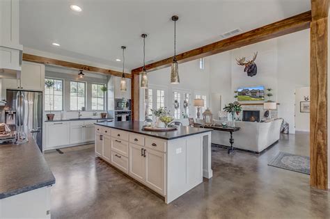 Beams to delineate rooms in open concept &n concrete floors | Concrete ...