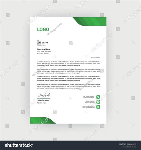 Letter Header Format 的图像结果