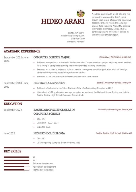 Best Scholarship Resume Examples and Templates for 2025 - ResumeBuilder.com