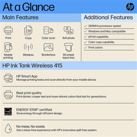 HP ink tank wireless 415 All in one Multi-function WiFi Color Ink Tank ...