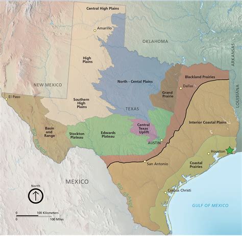Coastal Plains Physical Map