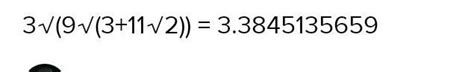9 to the root of 3 + 11 to the root of root 2 - Brainly.in