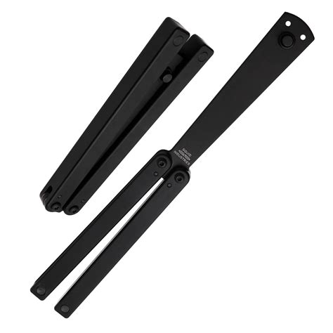Squid Industries Squiddy-B Butterfly Balisong Trainer Black Acetal ...