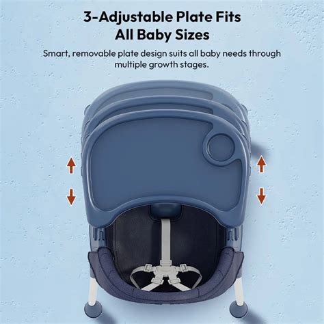 Adjustable Feeding Chair for Babies with Wheels - StarAndDaisy