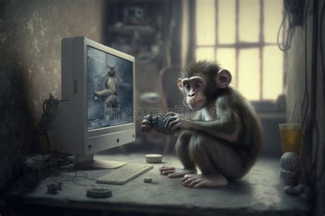 Image result for Monkey Using Computer