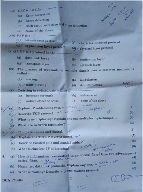 Image result for Computer Network Question Paper