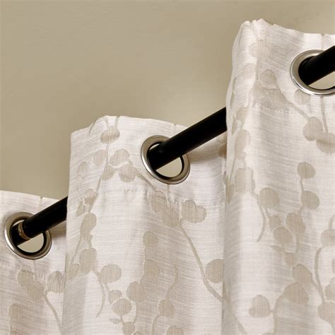 Buy Morris Tendril Set of 2 Jacquard Light Filtering Window Curtains ...