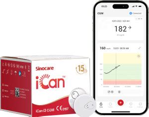 Sinocare ICani3 Sensor Glucose Monitoring System Real-time connectivity ...
