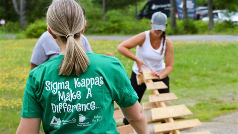 Sigma Kappas lend a helping hand - Maine Seacoast Mission