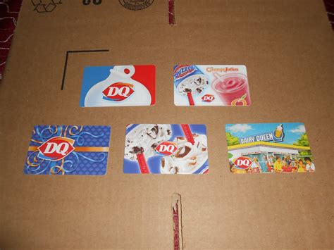 DAIRY QUEEN GIFT CARDS LOT OF 5 NEW !!!!!! NO CASH VALUE !!!!!!! | eBay
