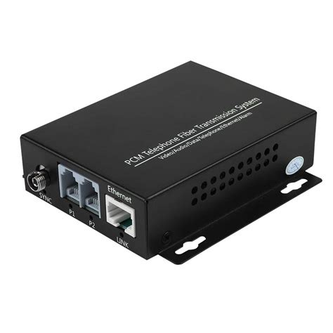 2CH Network Premium PCM Telephone Fiber Optical Media Converters Voice ...