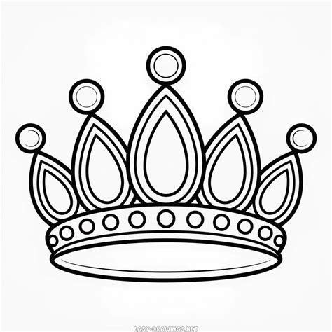 Rapunzel Crown Easy Drawing | Easy Drawings