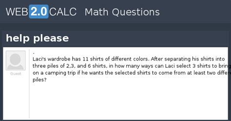 View question - help please