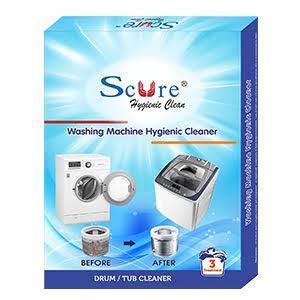 Scure Washing Machine Descaling Powder - Tub & Drum Cleaner For Top and ...