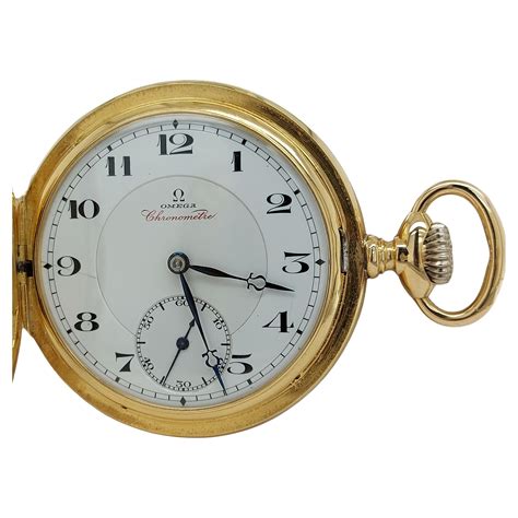 Rare Limited 18kt Gold Omega Chronometre Savonette Pocket Watch, Grade ...