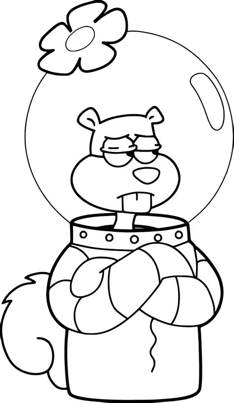 Image result for Sandy Cheeks Outline