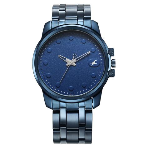 Buy Online Fastrack Pulse Quartz Analog Blue Dial With Blue Stainless ...
