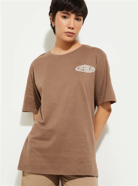 Buy URB_N Women Oversized Back Graphic T-shirt Online at just Rs. 399.0 ...