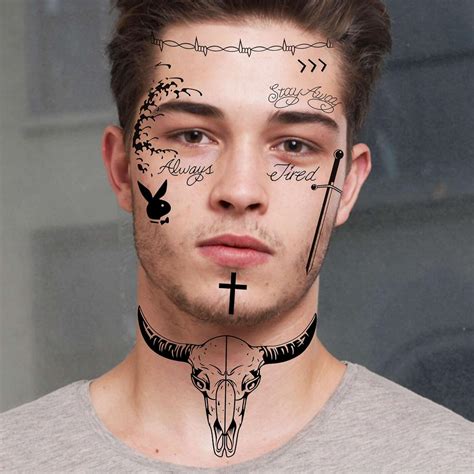 Temporary Tattoos Facial Features at Harold Mcswain blog