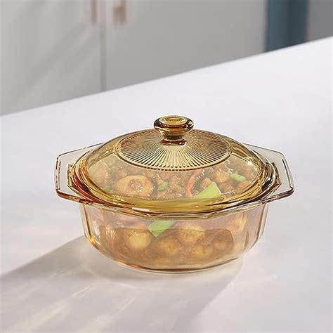Buy UMAI 1100 ml Borosilicate Glass Casserole with Lid | Glass Bowl ...