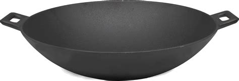 Bhagya Cast Iron Cookware Shallow Kadai 27cm Pre-Seasoned Kadai/Kadhai ...