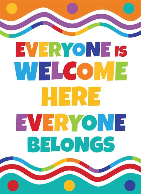 Everyone is Welcome Here Everyone Belongs - Print Your Own Posters ...