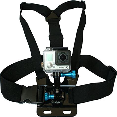 Buy Chest Harness For Gopro Cameras - Adjustable Body Strap Rig + 3-Way ...