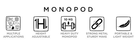 Buy Prolite Professional Heavy Duty Monopod with Dual Mount Thread ...