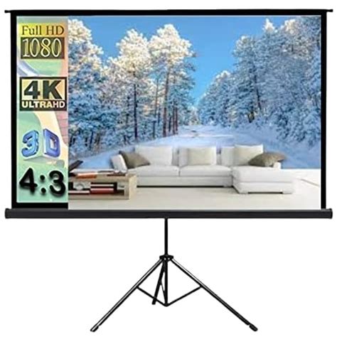 IQRA Tripod Projector Screen Ultimate Viewing Experience: Full HD 1080P ...