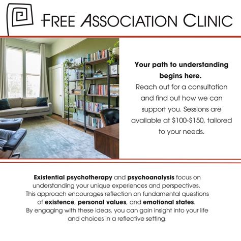 Gain insights into your life and choices through existential psychotherapy and psychoanalysis ...