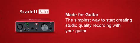 Focusrite Scarlett Solo Audio Interface - 3rd Gen | Shop online in ...