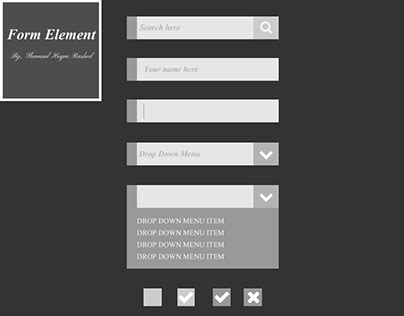 Image result for Examples of Form Elements