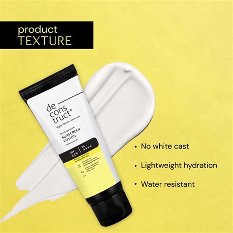 Buy DECONSTRUCT SUNSCREEN LOTION - SPF 55+ AND PA ++++ - BROAD SPECTRUM ...