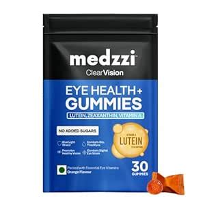 Medzzi Clear Vision Eye Health+ Gummies | Lutein & Zeaxanthin Gummies ...