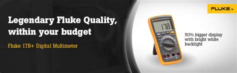 Fluke 17B MAX Digital Multimeter with Audible/Visual Alarm 6000 Counts ...