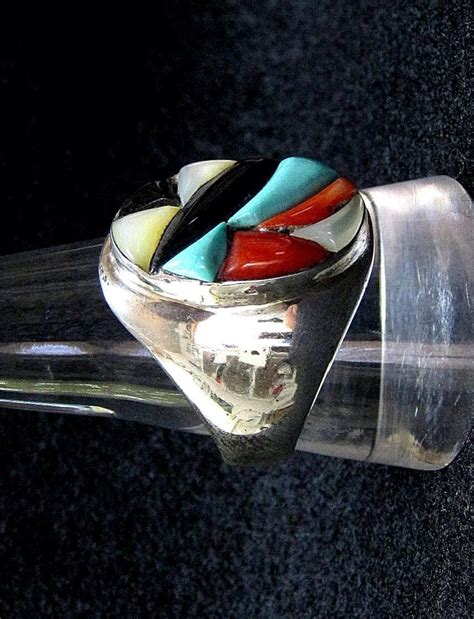 80's ズニ族 コブルストーン インレイ リング R&Geneva Terraza作 Vintage | pickersjpn