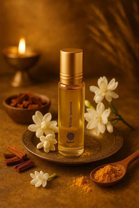 Sugandhim White Jasmine Premium Attar (Perfume) for Puja